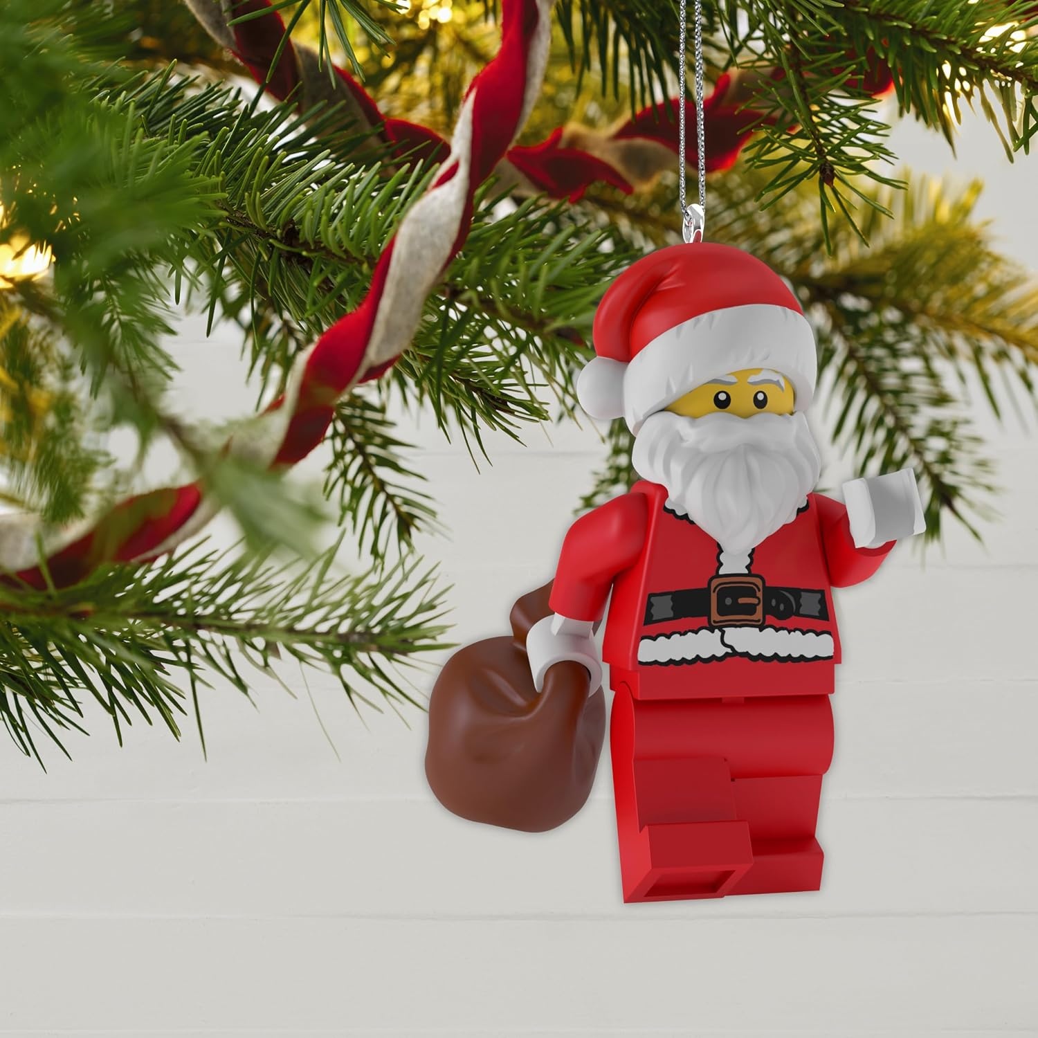 image:imageHallmark Keepsake Christmas Ornament Brick Suit Girl LEGO Minifigure Gifts for LEGO FansSanta Claus LEGO Minifigure