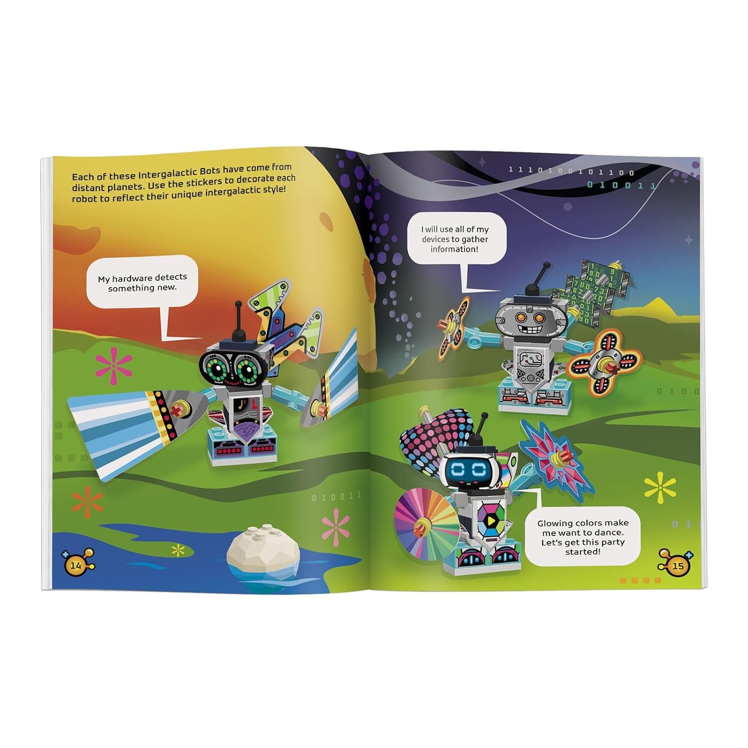 image:imageLEGO Books Build and Stick Robots Activity Book with 200 Stickers Exclusive Models and Awesome Activities to Inspire Imagination and Creativity