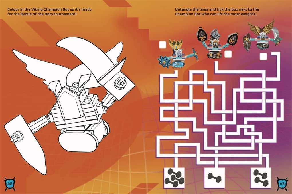 image:imageLEGO Books Build and Stick Robots LEGO Build and Stick Activity Box