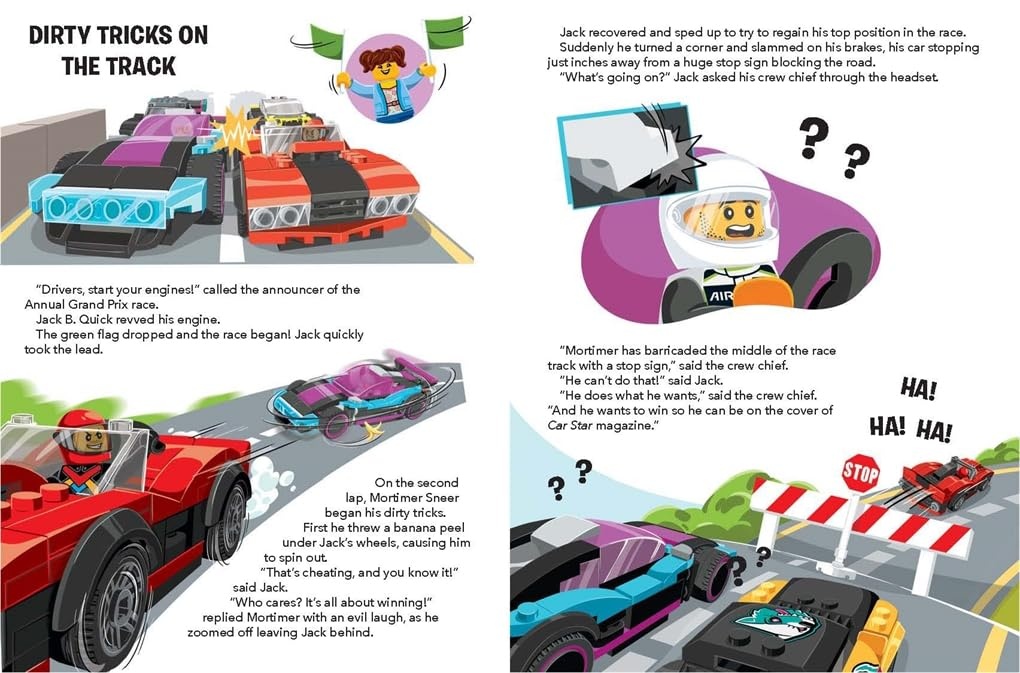 image:imageLEGO Books Official Annual 2025 with racing driver minifigure and trophy LEGO Annual