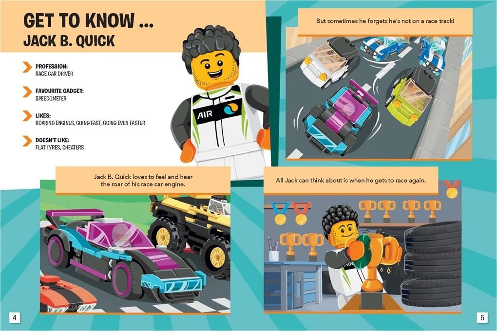 image:imageLEGO Books Official Annual 2025 with racing driver minifigure and trophy LEGO Annual