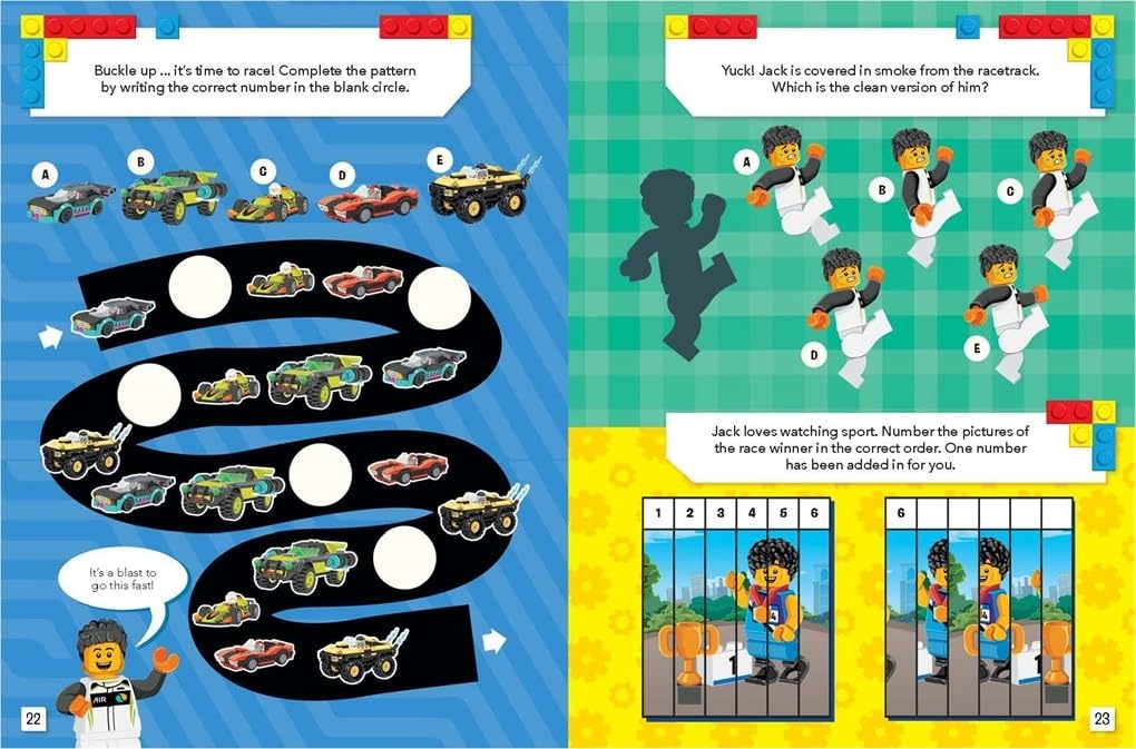 image:imageLEGO Books Official Annual 2025 with racing driver minifigure and trophy LEGO Annual