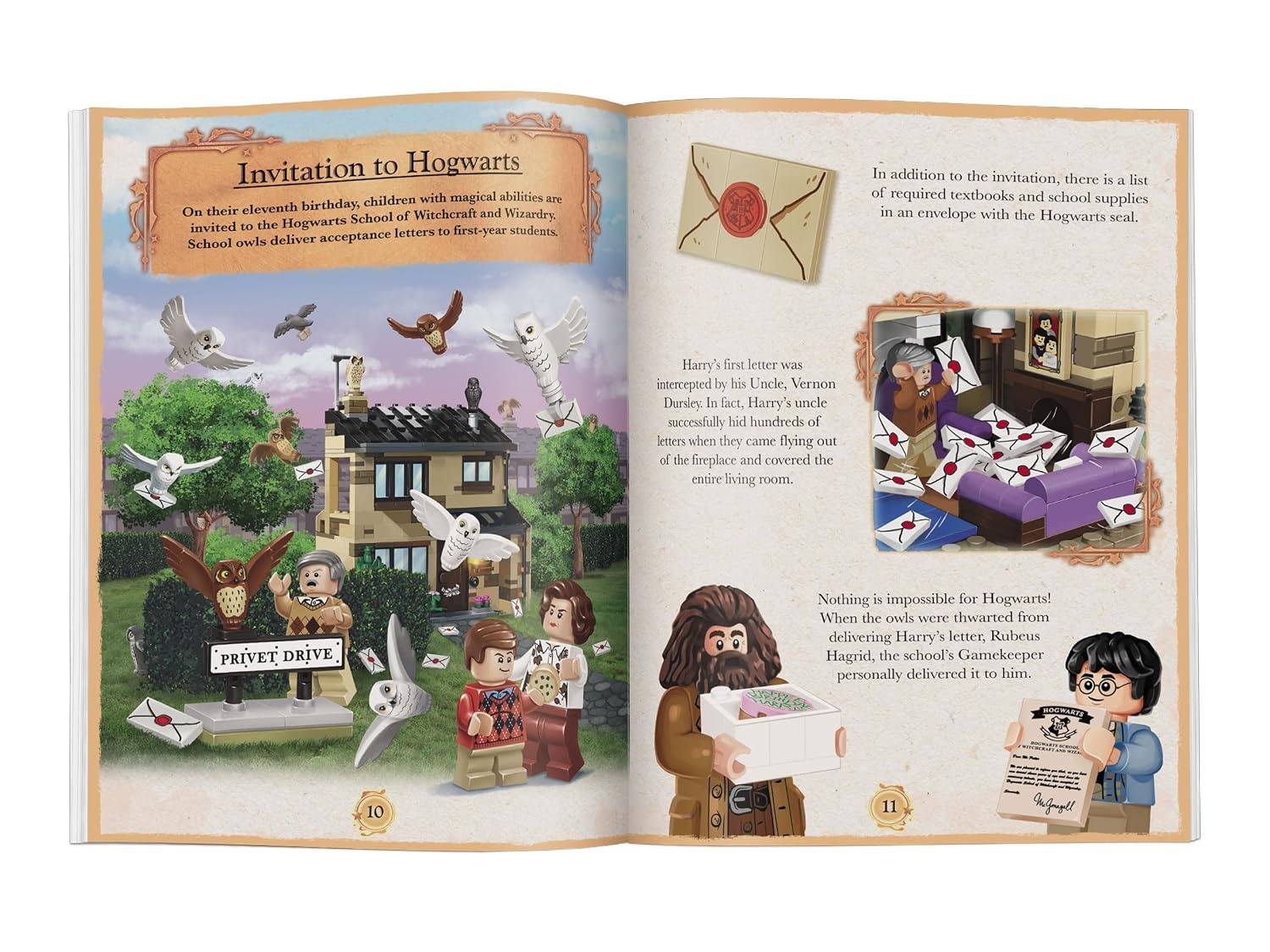 image:imageLEGO Harry Potter Magical Year at Hogwarts Christmas Activity Book with Fun Facts Play Scene Basic Brick Kit and 3 LEGOR Minifigures to Inspire Imagination and Creativity