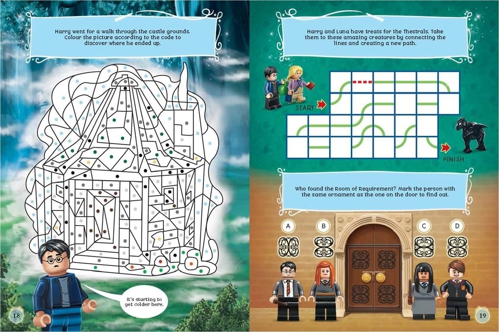 image:imageLEGO Harry Potter Official Yearbook 2025 with Harry Potter minifigure broomstick and Golden Snitch LEGO Annual