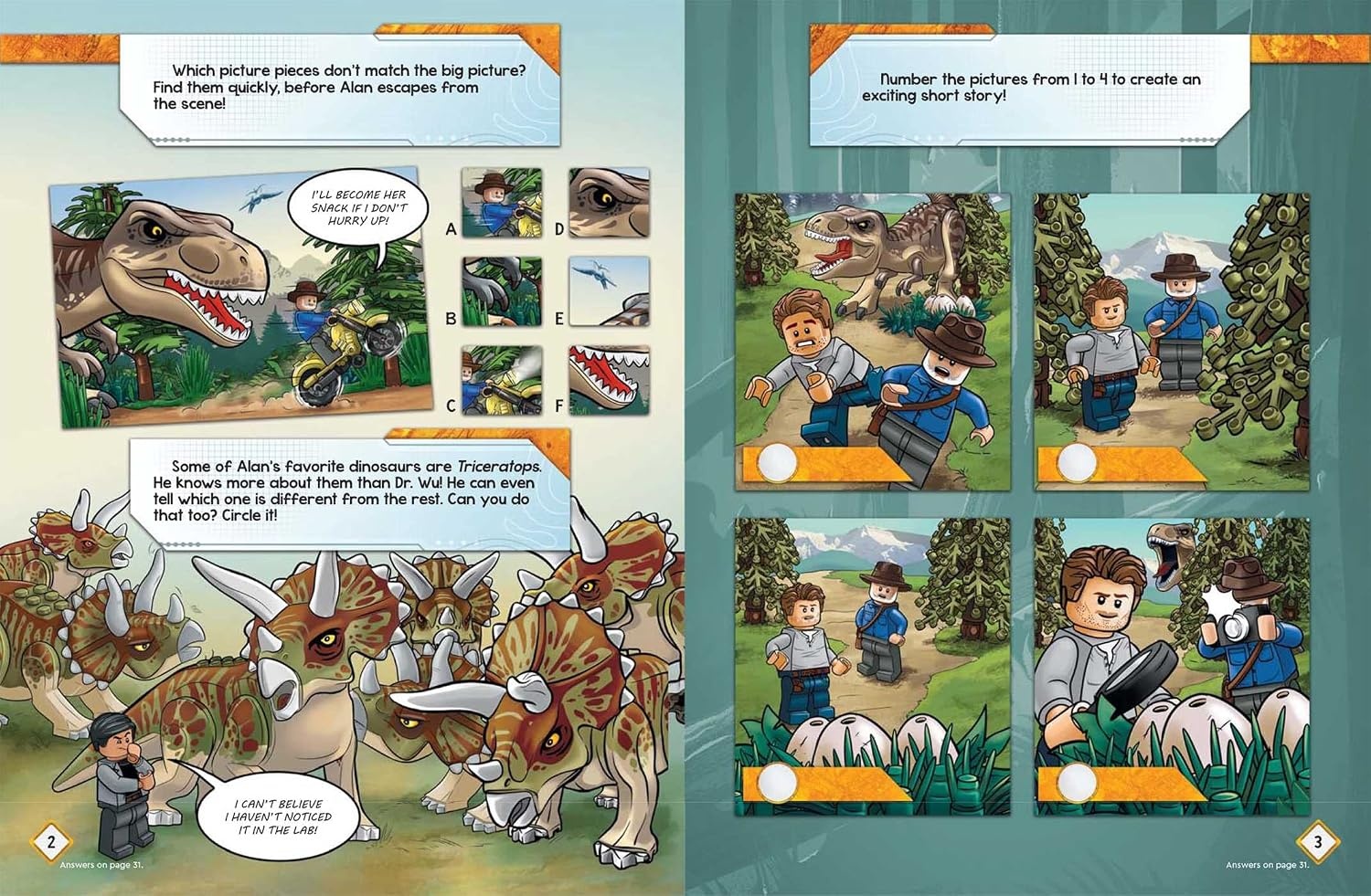 image:imageLEGO Jurassic World Adventures of a Dino Expert Activity Book with Minifigure