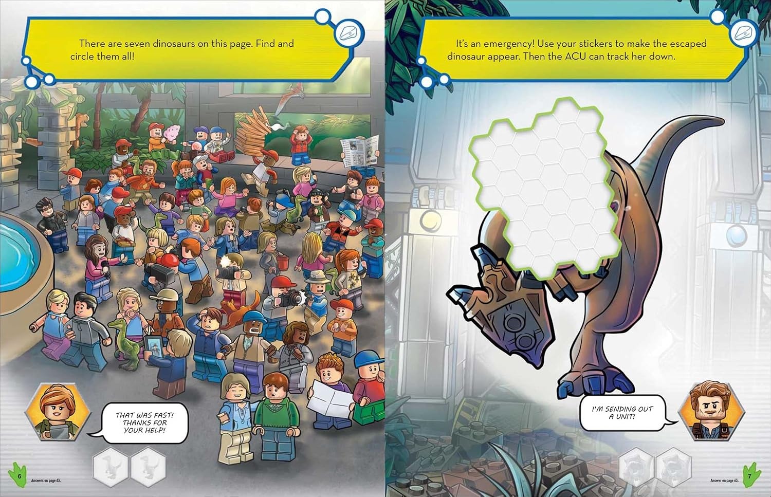 image:imageLEGO Jurassic World Dino Escape Over 1001 Stickers
