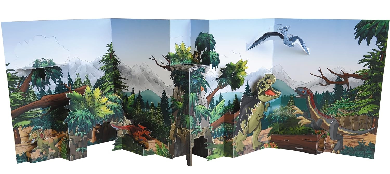 image:imageLEGO Jurassic World Owen VS Delacourt Activity Book with Fun Facts PopUp Play Scene and 2 LEGOR Minifigures to Inspire Imagination and Creativity