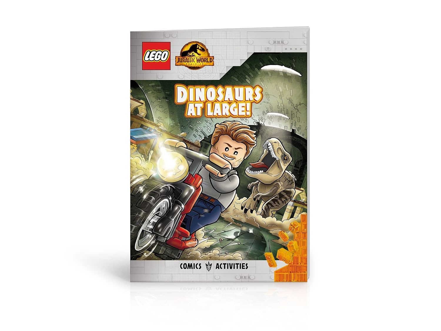 image:imageLEGO Jurassic World Owen VS Delacourt Activity Book with Fun Facts PopUp Play Scene and 2 LEGOR Minifigures to Inspire Imagination and Creativity