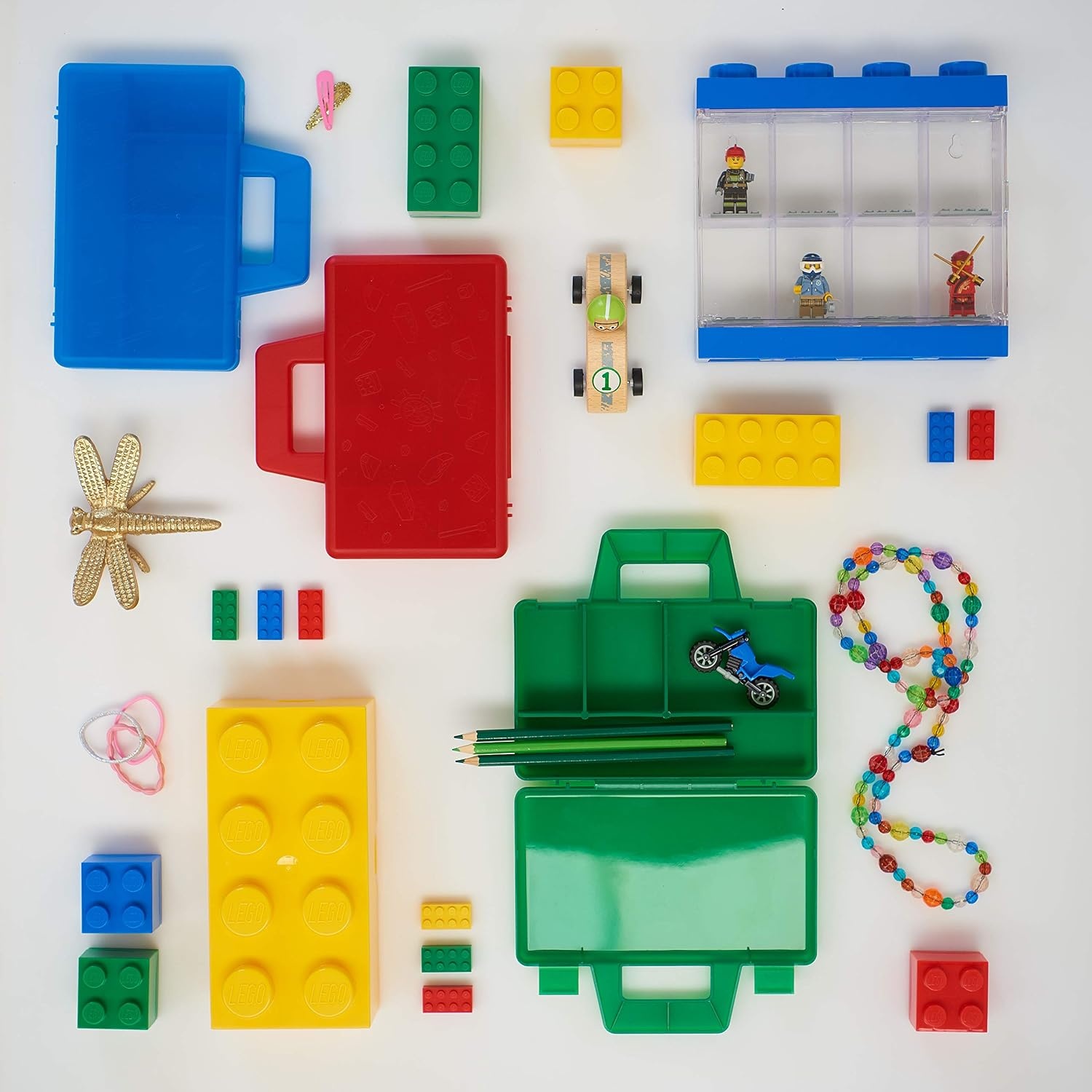 image:imageLEGO Mini Box 4 studs Green 181 x 181 x 169 in Versatile Small Storage Box for Snacks Jewellery Hair Accessories Souvenirs amp More Dishwasher SafeDark Green