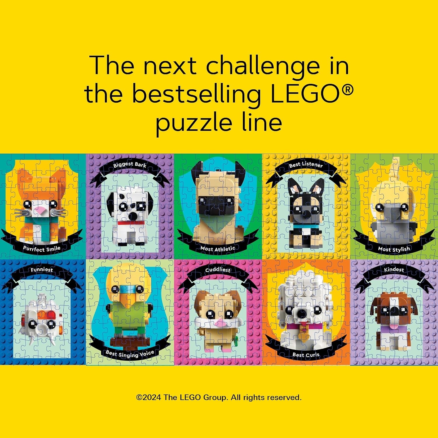 image:imageLEGO Minifigure Rainbow 1000Piece Jigsaw PuzzleLego Pet Pals
