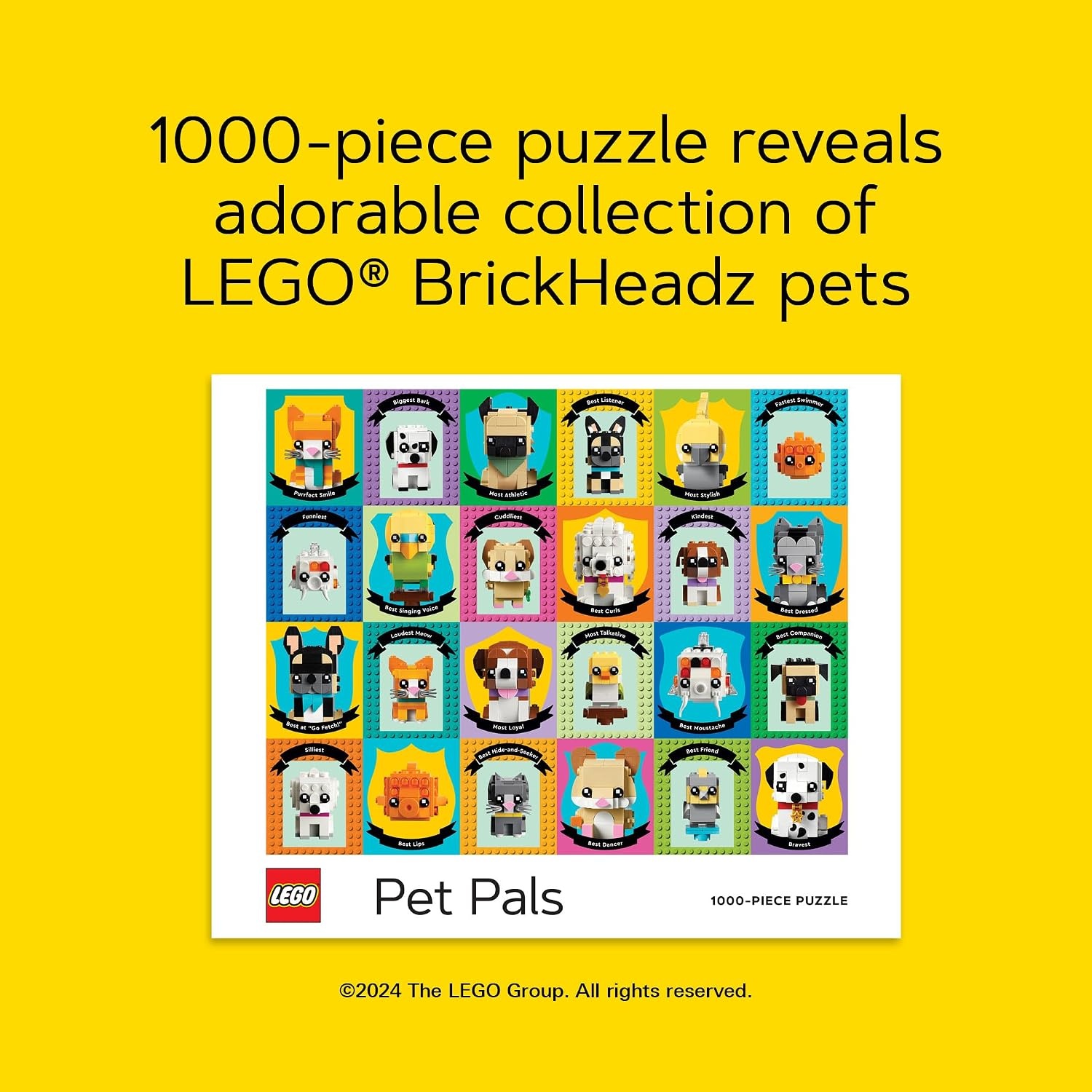 image:imageLEGO Minifigure Rainbow 1000Piece Jigsaw PuzzleLego Pet Pals