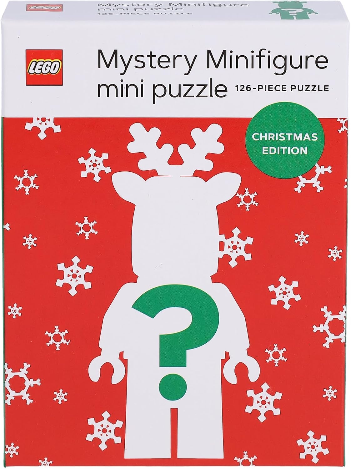 image:imageLEGO Mystery Minifigure Mini Puzzles Christmas Edition Red 126Piece Jigsaw Puzzle