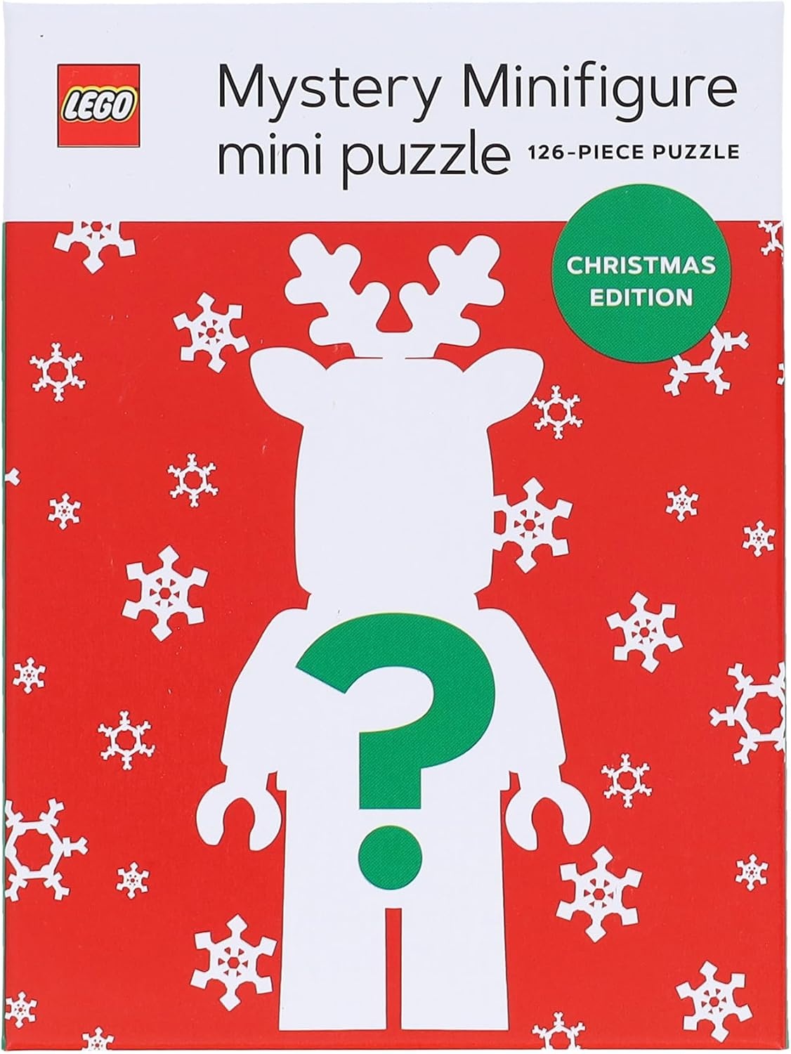image:imageLEGO Mystery Minifigure Mini Puzzles Christmas Edition Red 126Piece Jigsaw Puzzle