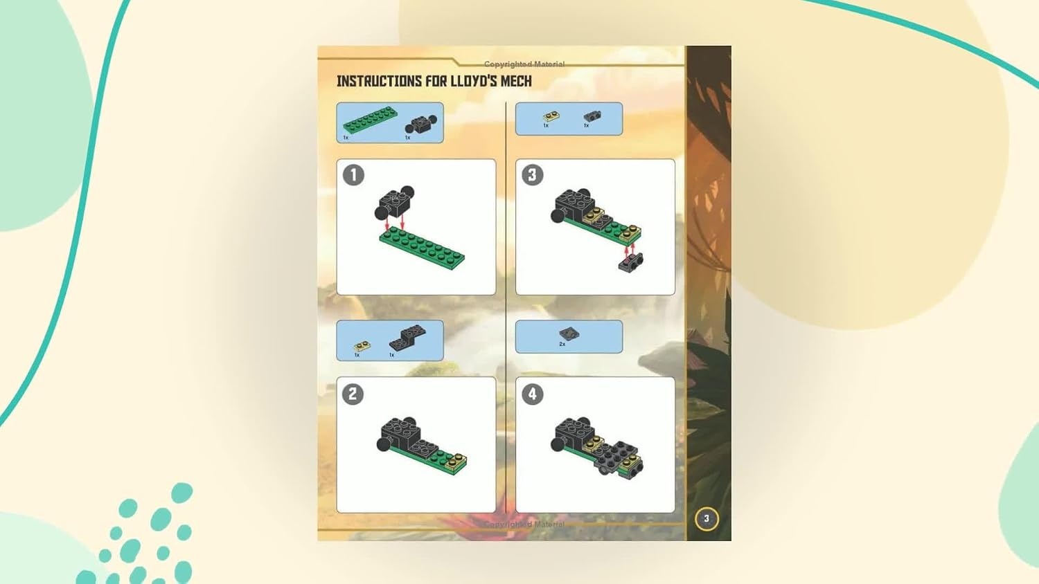 image:imageLEGO NINJAGO Build Your Own Adventure With Lloyd Minifigure and Exclusive Ninja Merch Book Includes More Than 50 Buil