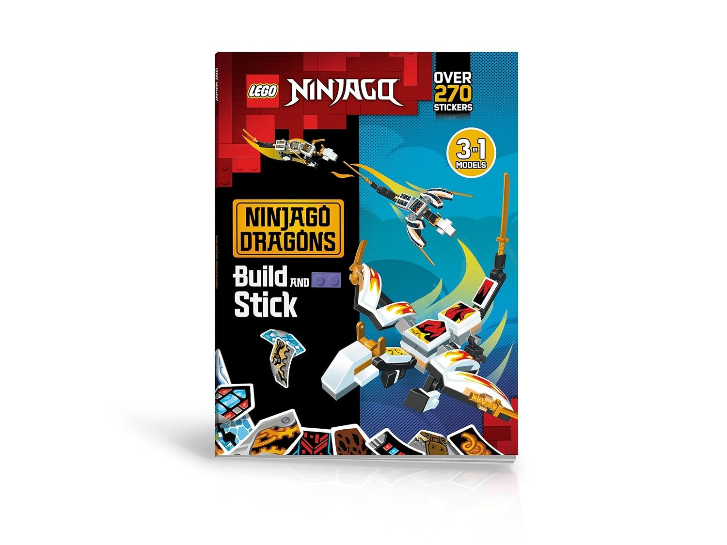 image:imageLEGO NINJAGO Build and Stick NINJAGO Dragons Activity Book with 250 Stickers Exclusive Models and Awesome Activities to Inspire Imagination and Creativity