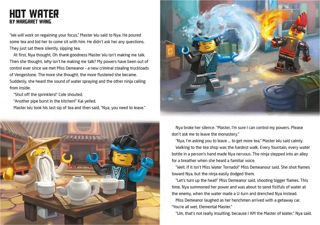 image:imageLEGO NINJAGO Nyas Powers Activity Book with NYA LEGO Minifigure and mech LEGO Minifigure Activity