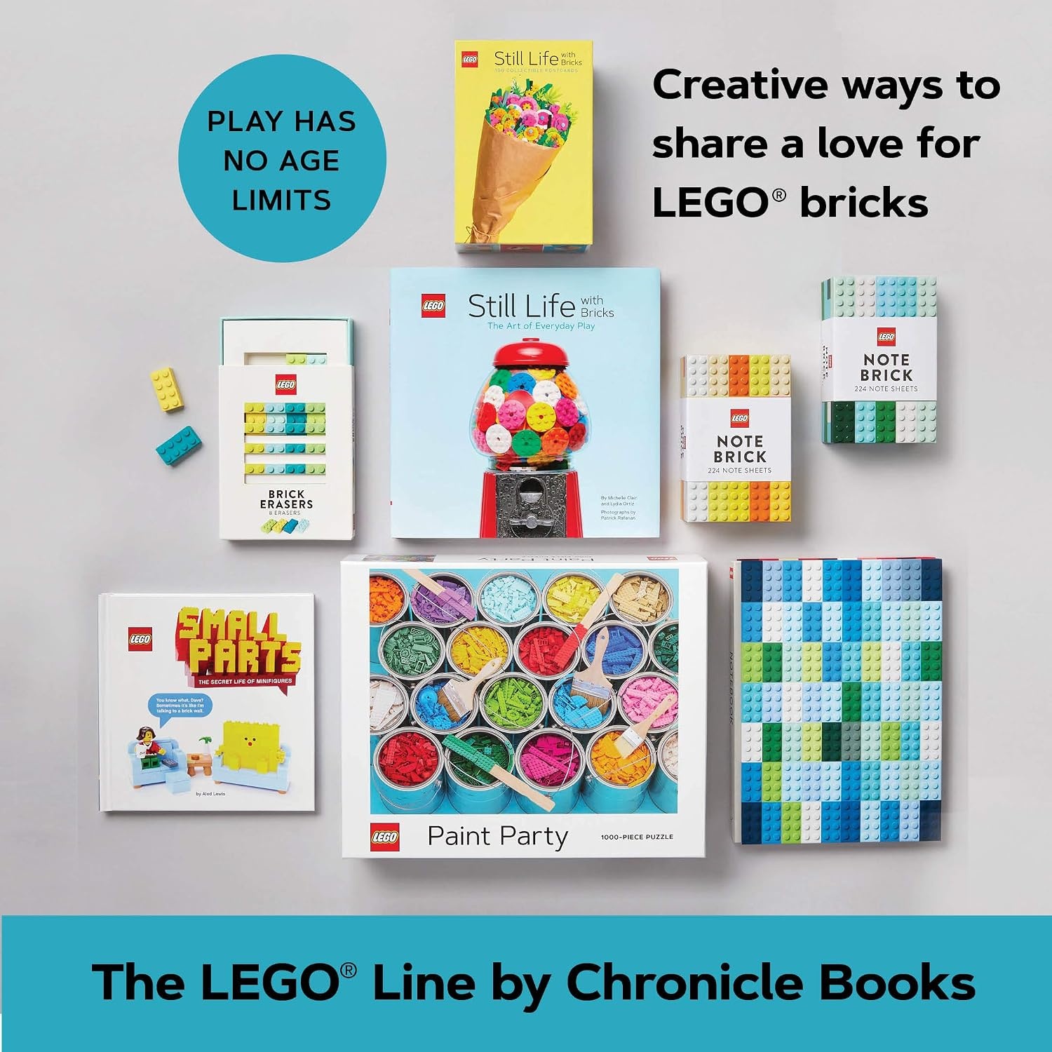 image:imageLEGO Note Brick BlueGreen LEGO x Chronicle Books