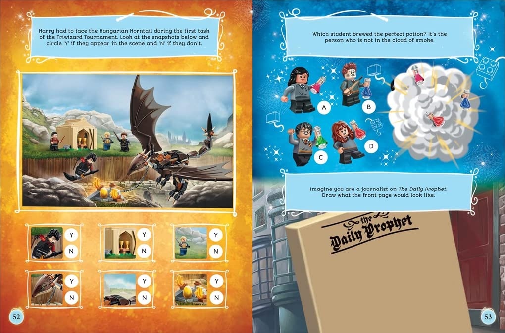 image:imageLEGO R Harry Potter TM Official Yearbook 2023 with Hermione Granger TM LEGO R minifigure