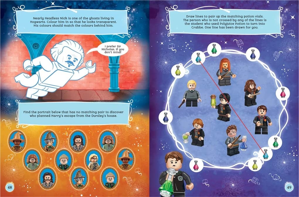 image:imageLEGO R Harry Potter TM Official Yearbook 2023 with Hermione Granger TM LEGO R minifigure