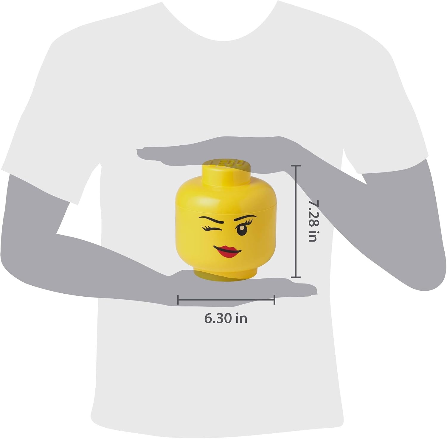 image:imageLEGO Small Winking Stackable Storage Head Girl 1 piece