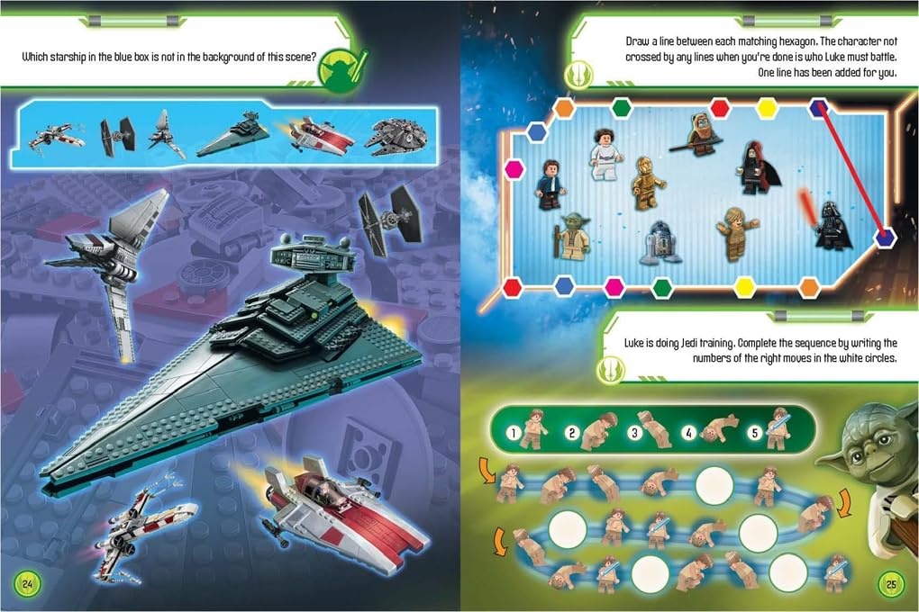 image:imageLEGO Star Wars Official Annual 2025 with Yoda minifigure and lightsaber LEGO Annual