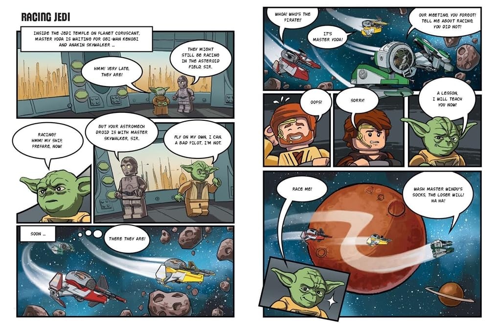 image:imageLEGO Star Wars Official Annual 2025 with Yoda minifigure and lightsaber LEGO Annual