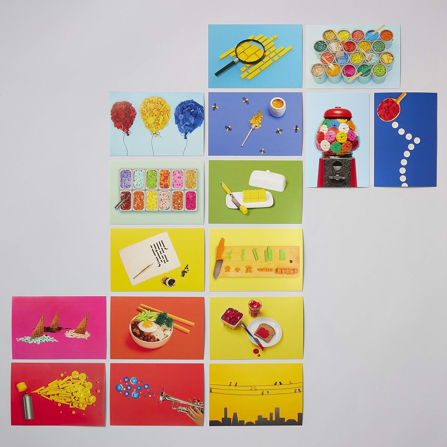 image:imageLEGO Still Life with Bricks 100 Collectible Postcards LEGO x Chronicle Books
