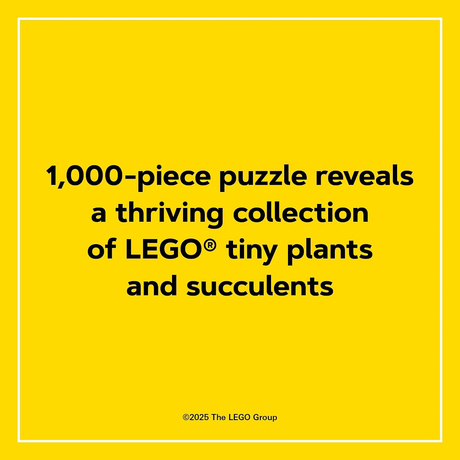 image:imageLEGO Tiny Garden 1000Piece Jigsaw Puzzle Inspired by Botanical Sets Piece Together 30 Tiny Plants and Flowers for All Fans