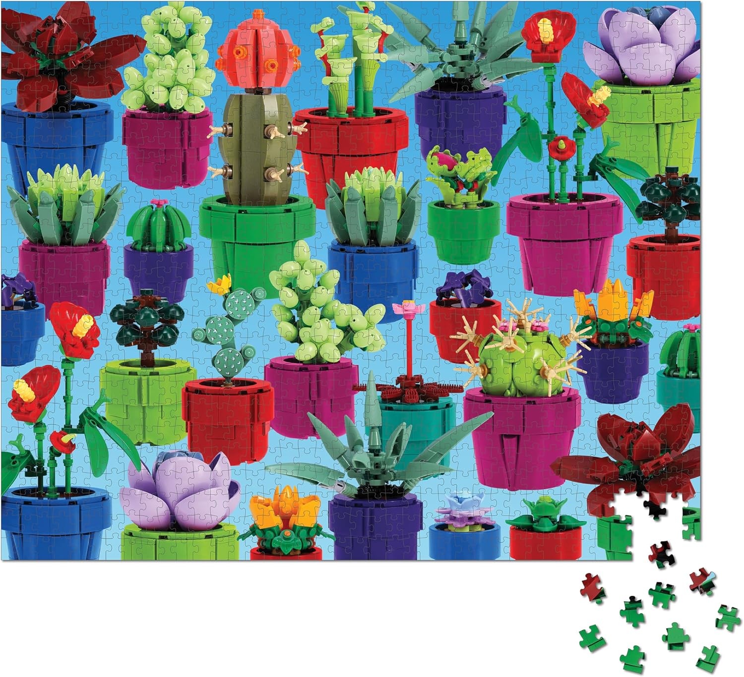 image:imageLEGO Tiny Garden 1000Piece Jigsaw Puzzle Inspired by Botanical Sets Piece Together 30 Tiny Plants and Flowers for All Fans