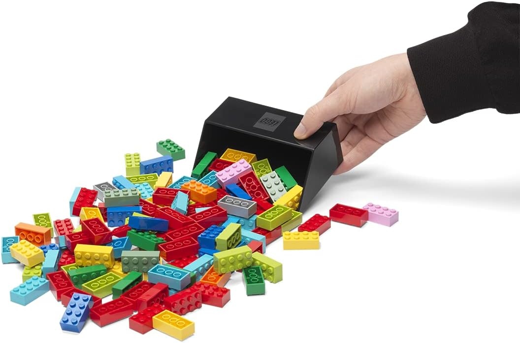 image:imageLego Brick Scooper Set with Two Sizes of Scoopers and Brick Separator for Fast and Easy Lego Cleanup Perfect for Lego Enthusiasts Red and BlueGrayBlack