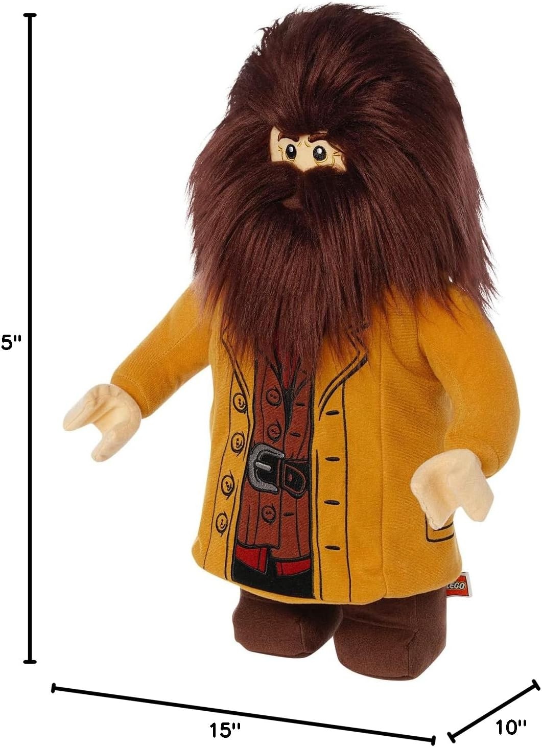 image:imageLego Hagrid Officially Licensed Minifigure Plush 13 Inch Character by Manhattan Toy