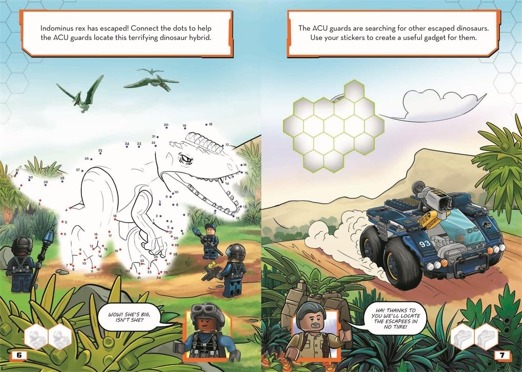 image:imageMichael OMara Books Lego R Jurassic World Tm 800 Stickers