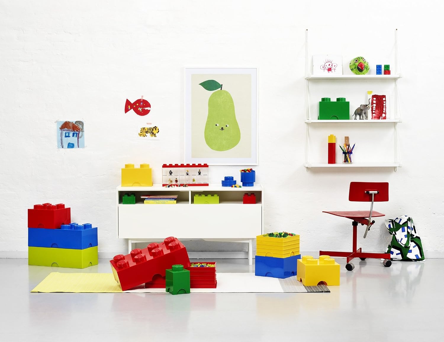 image:imageRoom Copenhagen Brick Box 4 Black 40030633Yellow Wish Green