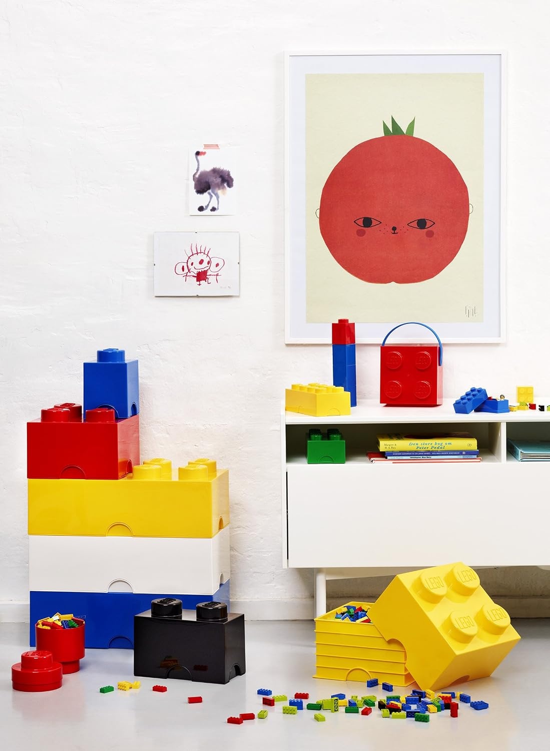image:imageRoom Copenhagen Brick Box 4 Black 40030633Yellow Wish Green