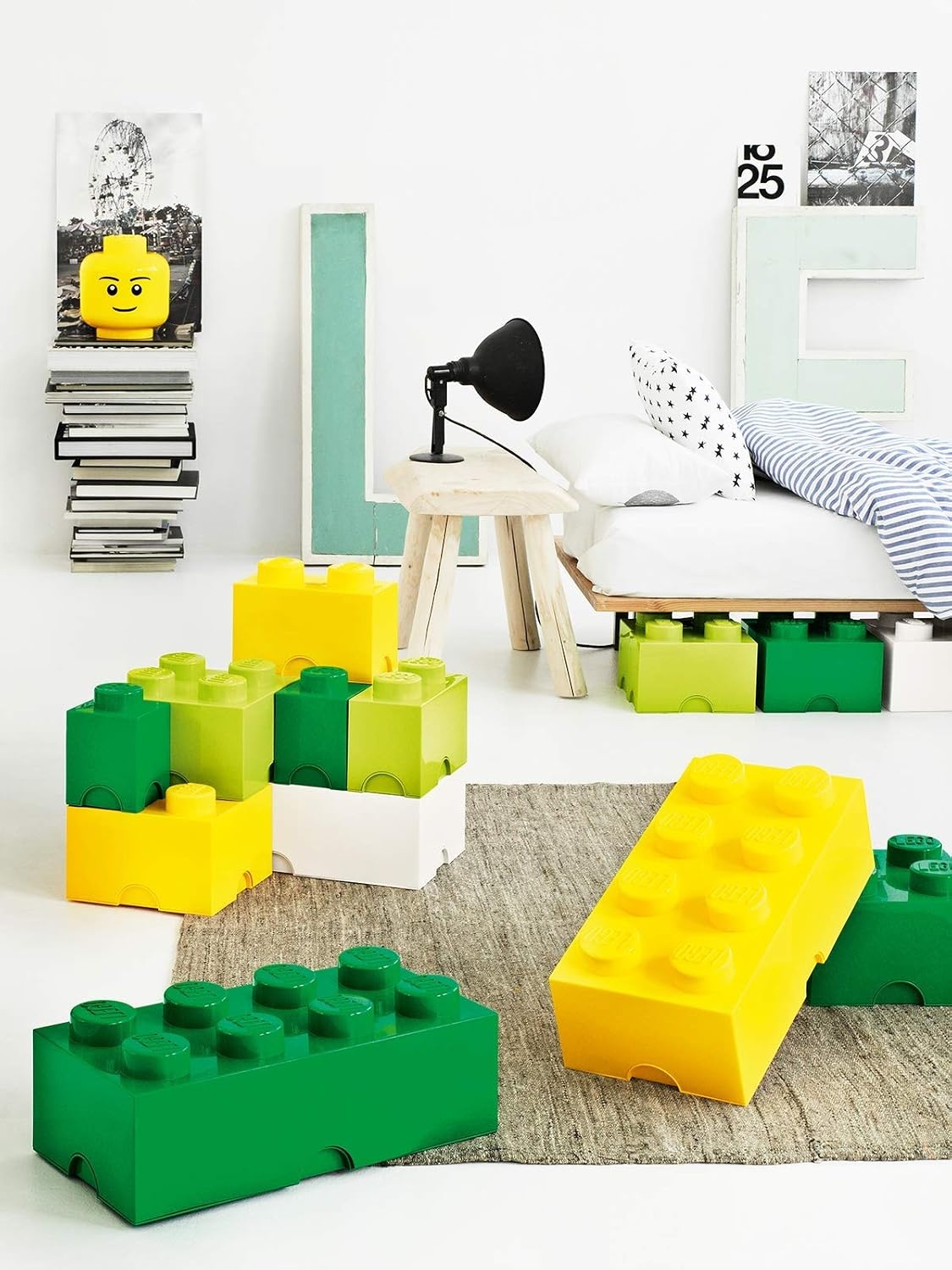image:imageRoom Copenhagen Brick Box 4 Black 40030633Yellow Wish Green