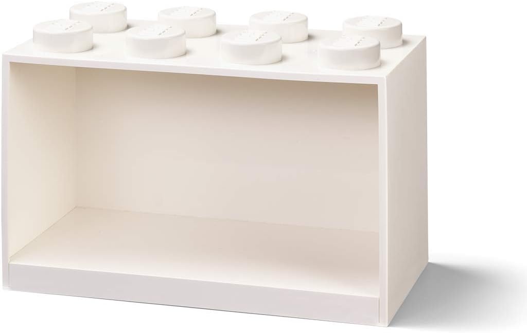 image:imageRoom Copenhagen LEGO Brick Shelf Box Stackable or Mountable Storage Compartment 8 Stud Grey Stackable Storage Box WallMounted Design 8Knob Brick Design Open Storage Compartment Toy amp Desk StorageWhite