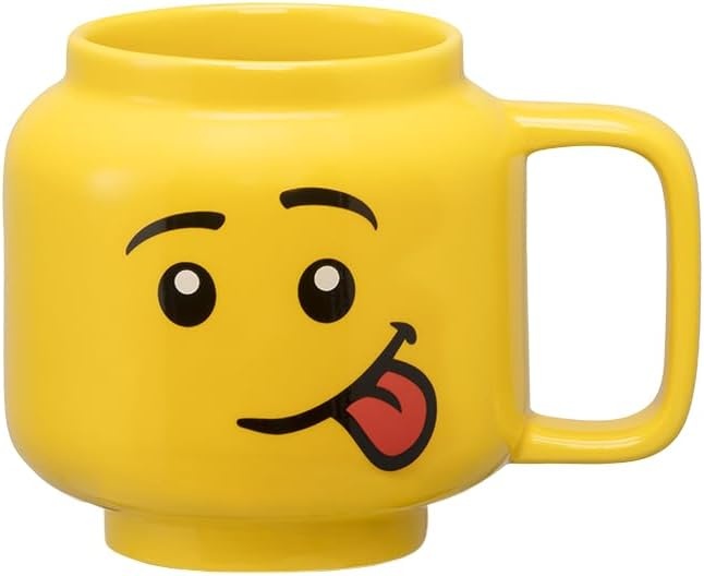 image:imageRoom Copenhagen LEGO Ceramic Mug Small Boy 225 ml Cup for All Ages Cool Cup Fun and Unique Ceramic Coffee Mug Tea Mug LEGO Design Dishwasher Safe Hot amp Cold DrinksSilly Boy
