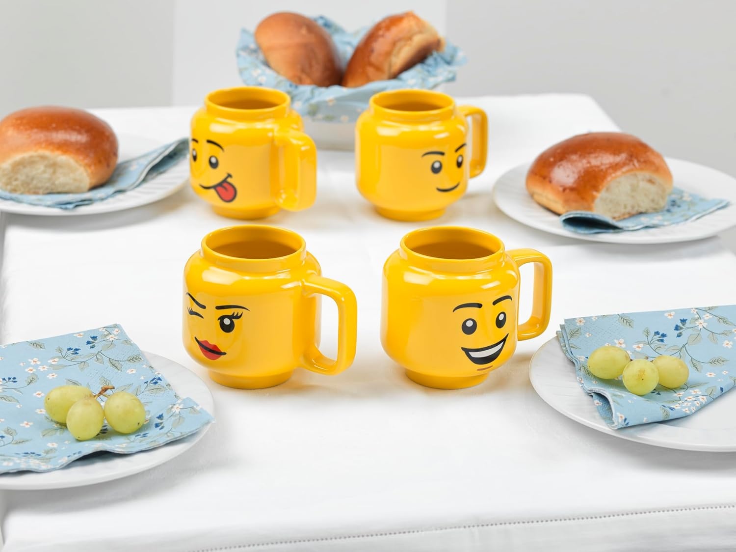 image:imageRoom Copenhagen LEGO Ceramic Mug Small Boy 225 ml Cup for All Ages Cool Cup Fun and Unique Ceramic Coffee Mug Tea Mug LEGO Design Dishwasher Safe Hot amp Cold DrinksSilly Boy