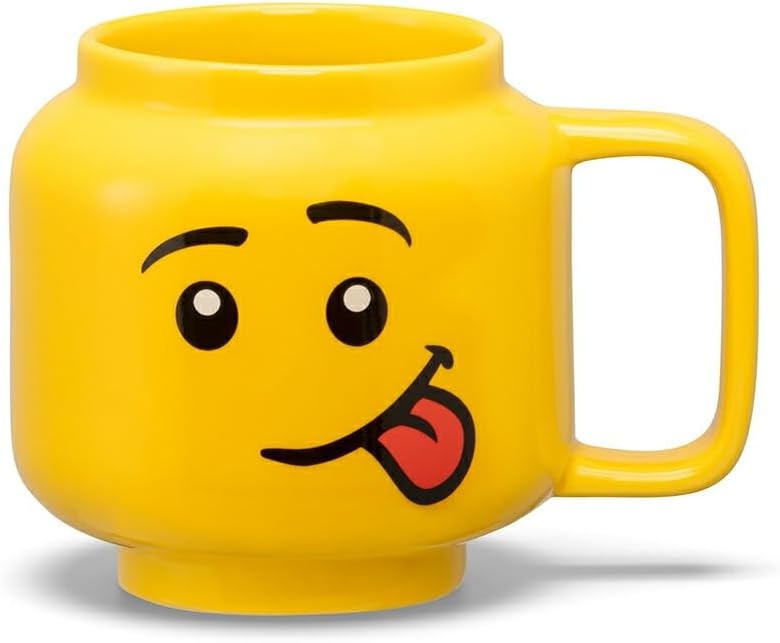 image:imageRoom Copenhagen LEGO Ceramic Mug Small Boy 225 ml Cup for All Ages Cool Cup Fun and Unique Ceramic Coffee Mug Tea Mug LEGO Design Dishwasher Safe Hot amp Cold DrinksSilly Boy