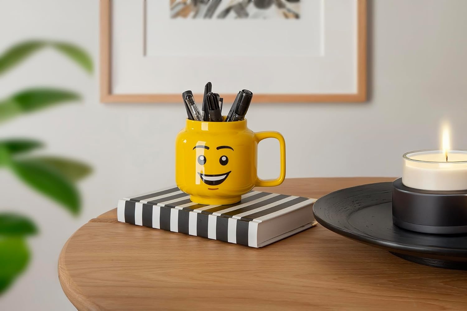 image:imageRoom Copenhagen LEGO Ceramic Mug Small Boy 225 ml Cup for All Ages Cool Cup Fun and Unique Ceramic Coffee Mug Tea Mug LEGO Design Dishwasher Safe Hot amp Cold DrinksHappy Boy