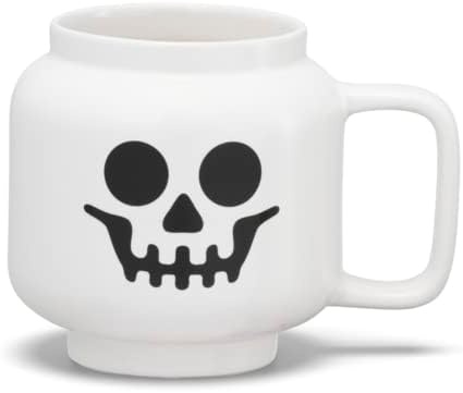 image:imageRoom Copenhagen LEGO Ceramic Mug Small Boy 225 ml Cup for All Ages Cool Cup Fun and Unique Ceramic Coffee Mug Tea Mug LEGO Design Dishwasher Safe Hot amp Cold DrinksSkeleton