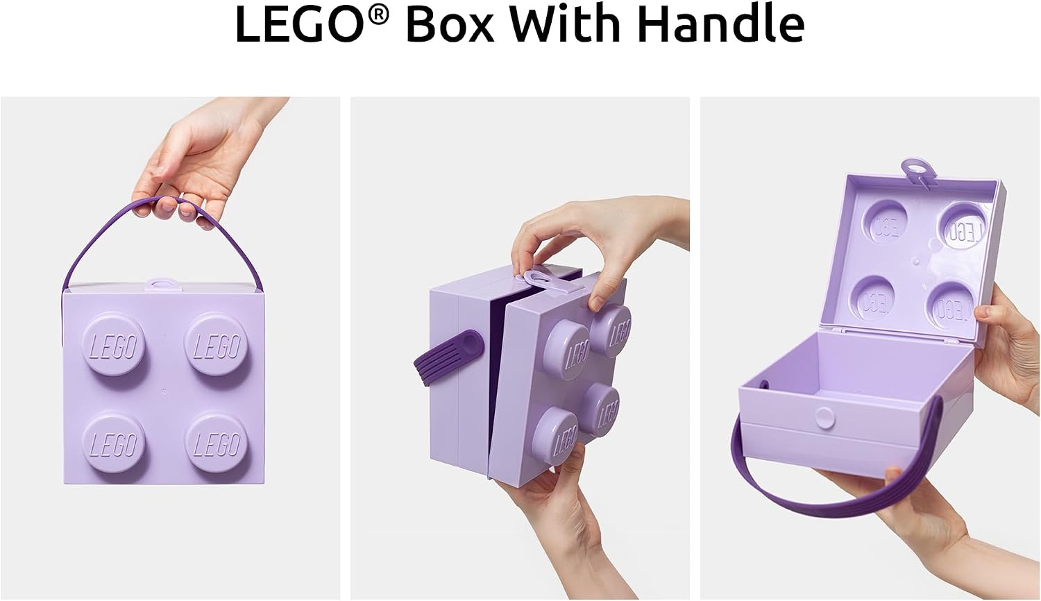 image:imageRoom Copenhagen LEGO Lunch Box with Handle 21 L Dishwasher Safe Blue 21 L Capacity Carry Handle Dishwasher Safe Food Storage ContainerBlue