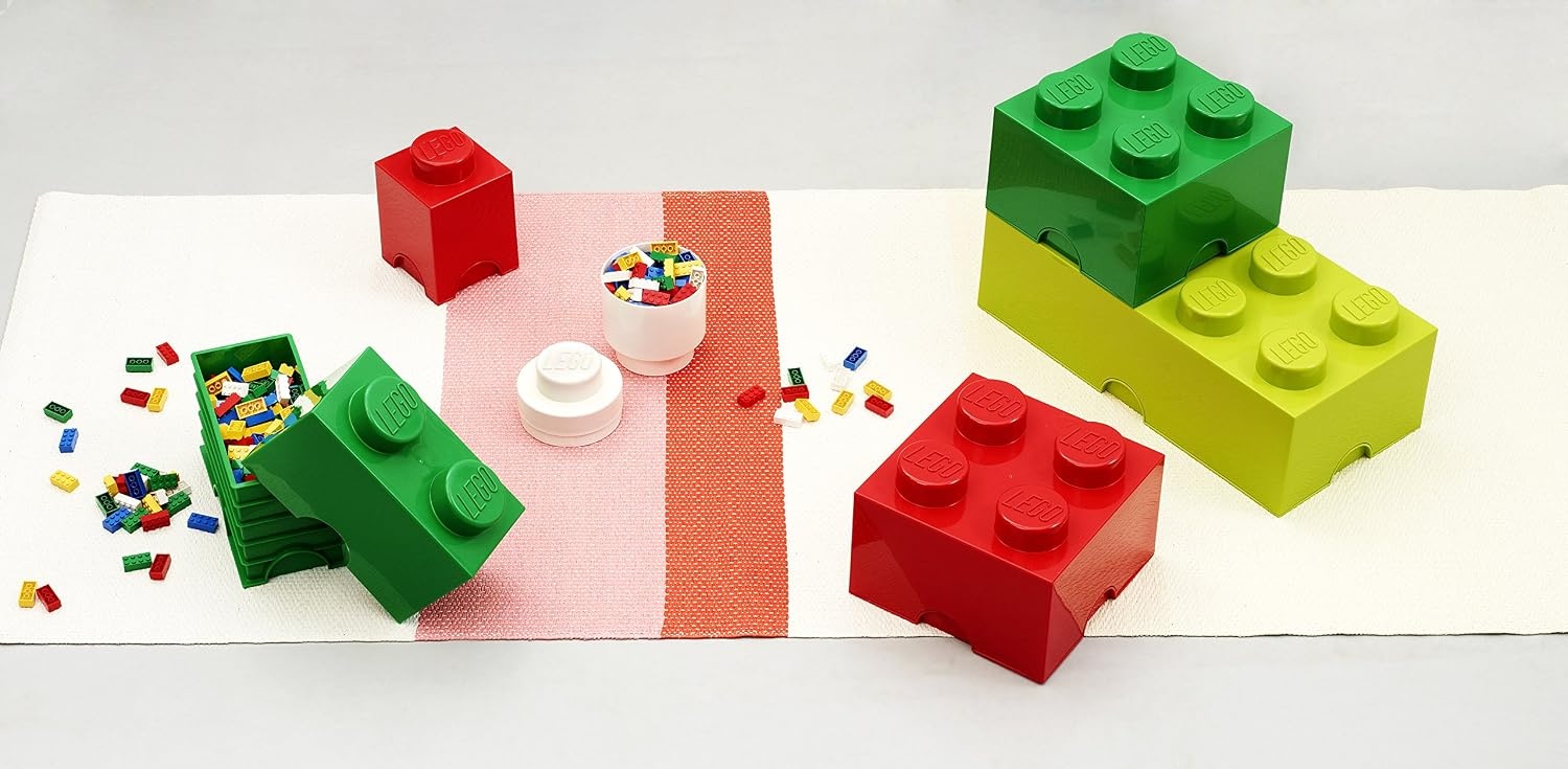image:imageRoom Copenhagen LEGO Round Brick 1 Stackable Storage Solution Bright BlueBlue