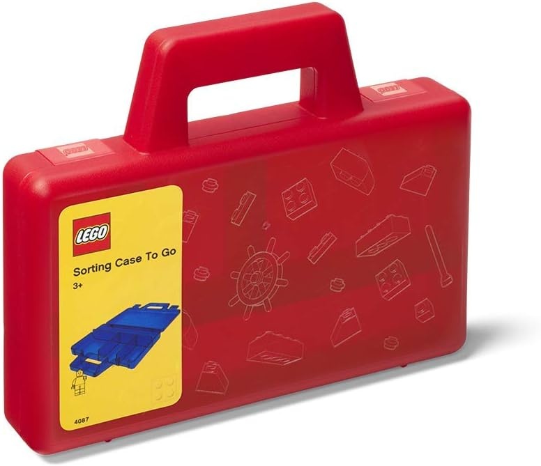 image:imageRoom Copenhagen LEGO Sorting Box toGo Travel Case with Organizing Dividers Red 40870001Red