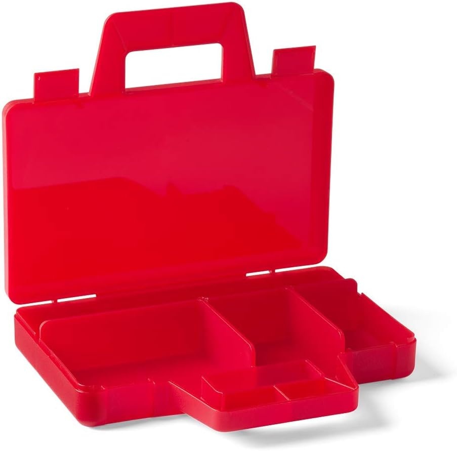 image:imageRoom Copenhagen LEGO Sorting Box toGo Travel Case with Organizing Dividers Red 40870001Red