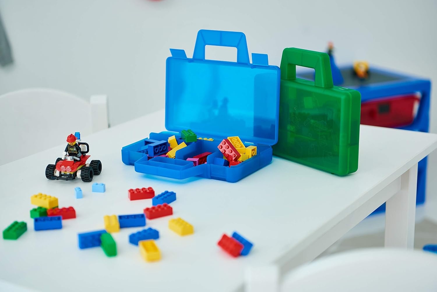 image:imageRoom Copenhagen LEGO Sorting Box toGo Travel Case with Organizing Dividers Red 40870001Red