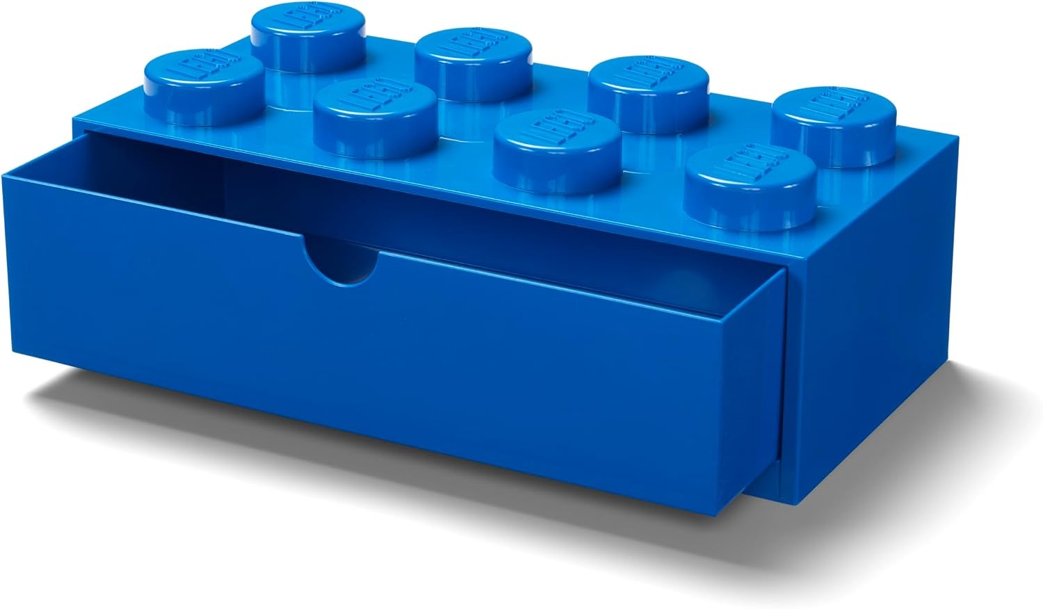 image:imageRoom Copenhagen Lego Storage Brick 8 Desk Drawer 8Stud Stackable Tabletop Storage Box 124 x 62 x 44 in Bright Blue LEGO Toys Desk Drawers Office Supplies and Stackable Storage Home Decoration Storage Box