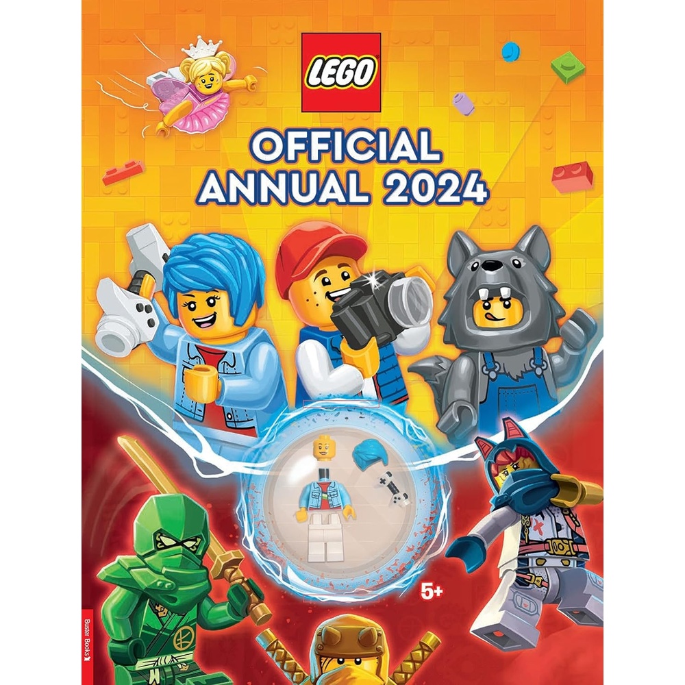 image:imageBuster Books LEGO Books Official Annual 2024 with gamer LEGO minifigure LEGO Minifigure Activity