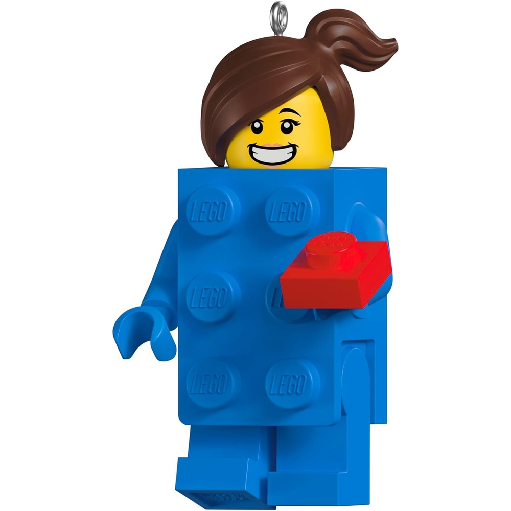 image:imageHallmark Keepsake Christmas Ornament Brick Suit Girl LEGO Minifigure Gifts for LEGO FansBrick Suit Girl LEGO Minifigure