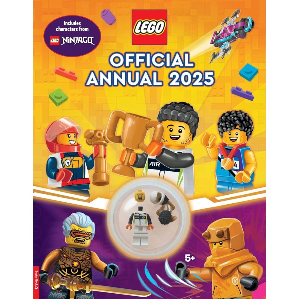 image:imageLEGO Books Official Annual 2025 with racing driver minifigure and trophy LEGO Annual